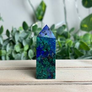 Azurite + Malachite Point J